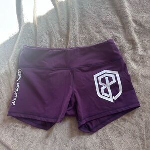 Born Primitive Women's Athletic Shorts in Deep Purple